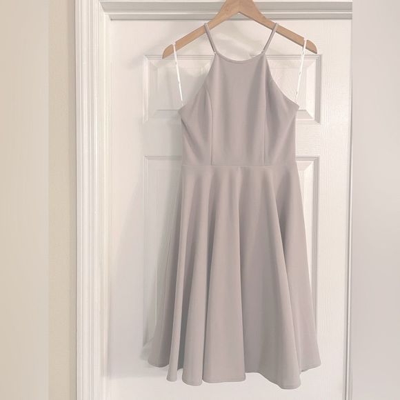 Lulus Irresistible Charm Grey Midi Dress - Picture 5 of 6